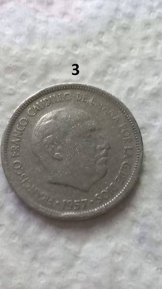 5 Pesetas 1957 *58 Franco