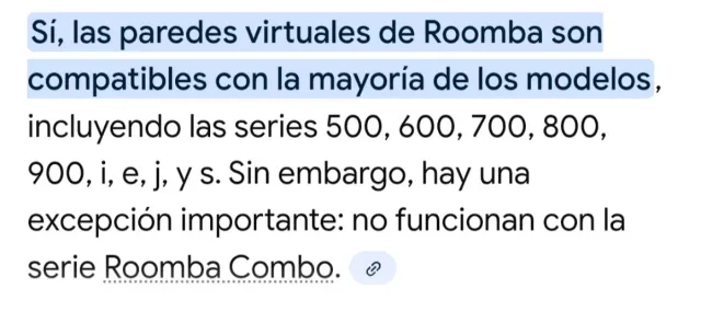 Muro virtual iRobot Roomba