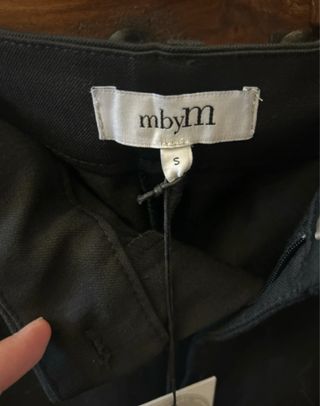 Pantalones negros mbym - Vestir