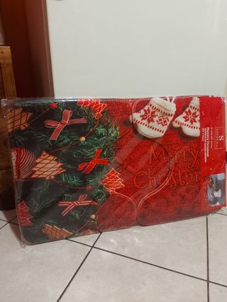 Set 3 tappeti bagno Natale