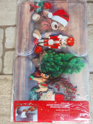 Set 3 tappeti bagno Natale