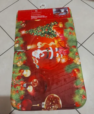 Set 3 tappeti bagno Natale