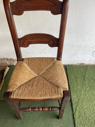 2 Sillas Madera Rústicas