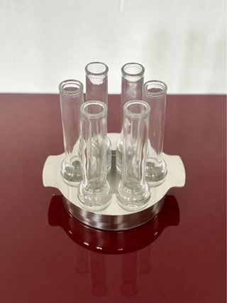 Set 6 bicchieri vodka Vintage base in acciaio inox
