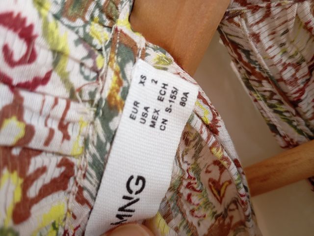 Vestido Mango multicolor - Cuello subido