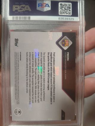 Carta Pedri Topps Now #33
Numerada a 10.