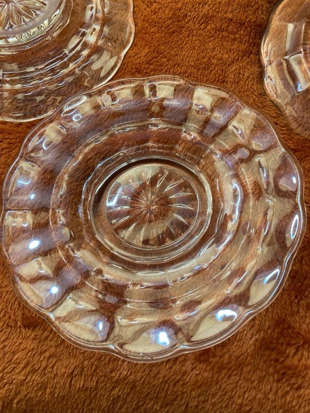 3 Platos Cristal: Matelitos & Bombonera