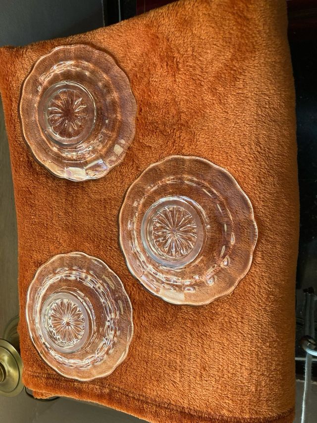 3 Platos Cristal: Matelitos & Bombonera