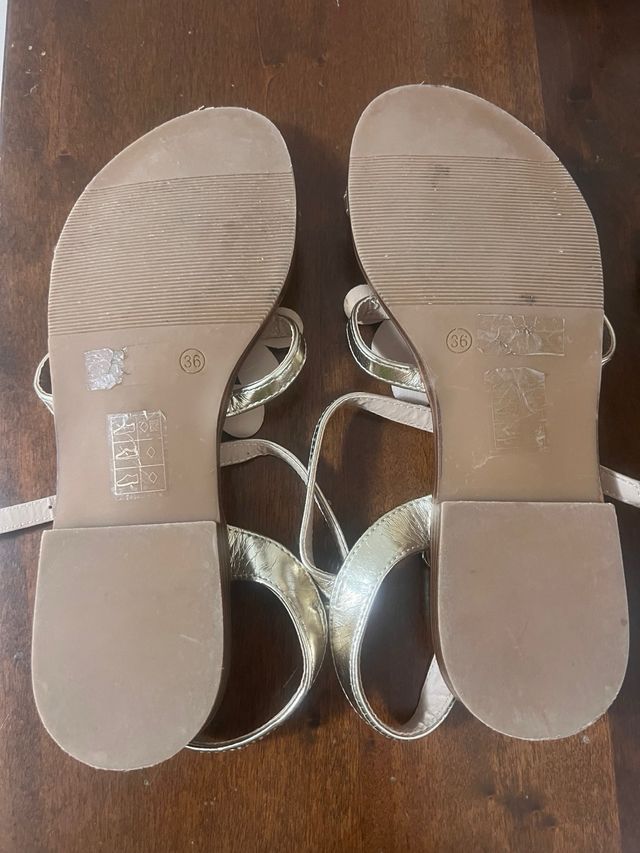 Sandali oro strass - n.36