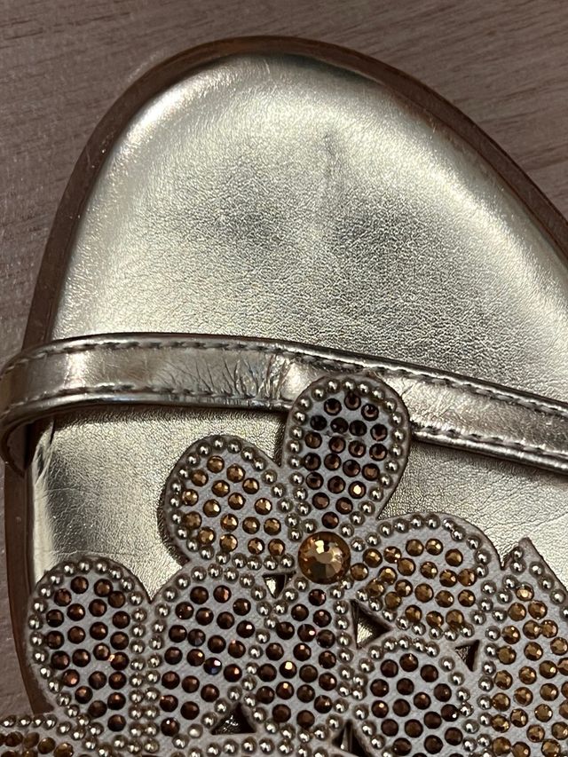 Sandali oro strass - n.36