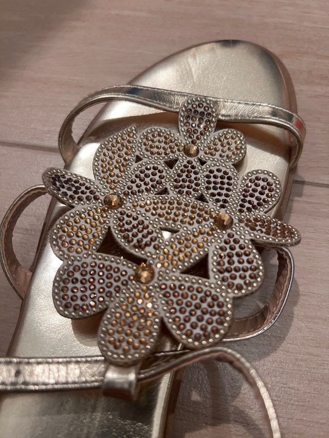 Sandali oro strass - n.36