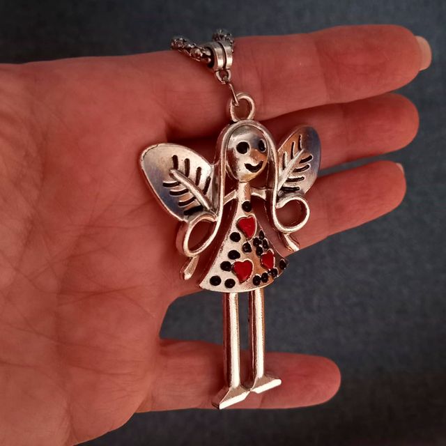Colgante hada del bosque 3 corazones