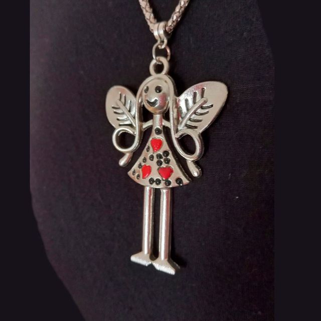 Colgante hada del bosque 3 corazones