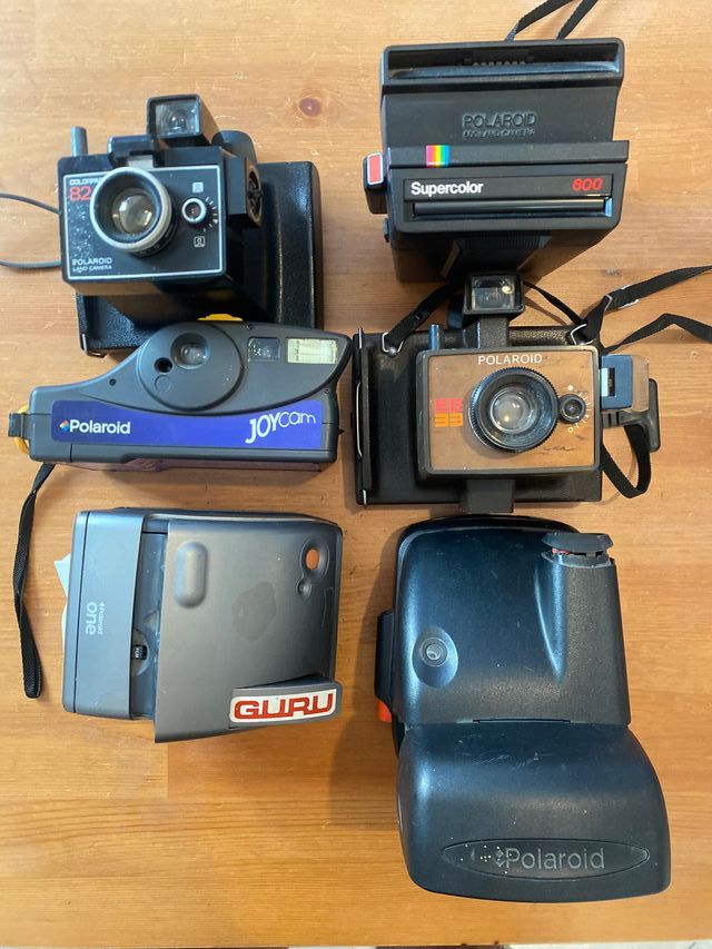 Polaroid fotocemere istantanee in blocco