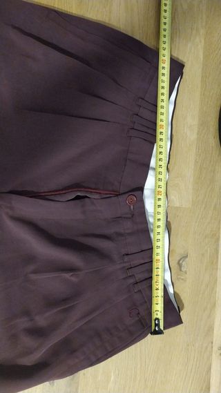 Pantalón traje granate