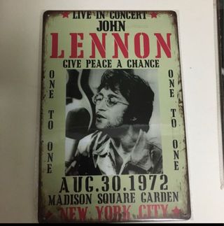 Chapa John Lennon Concierto 1972
