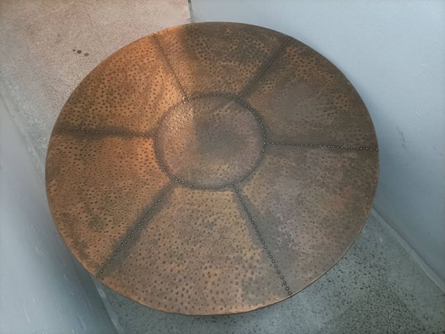 Mesa redonda bronce - Estilo vintage