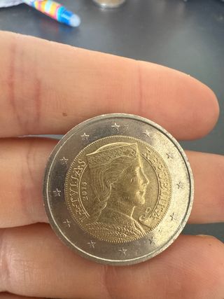 Moneda 2€ letonia 2014