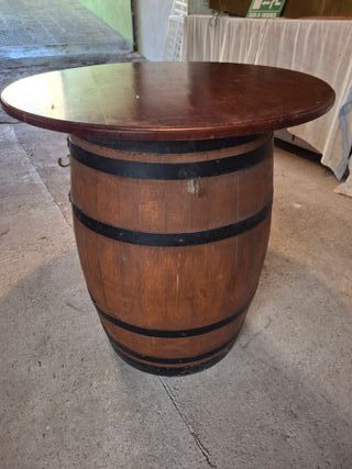 Barrica de madera con tapa - Mesa