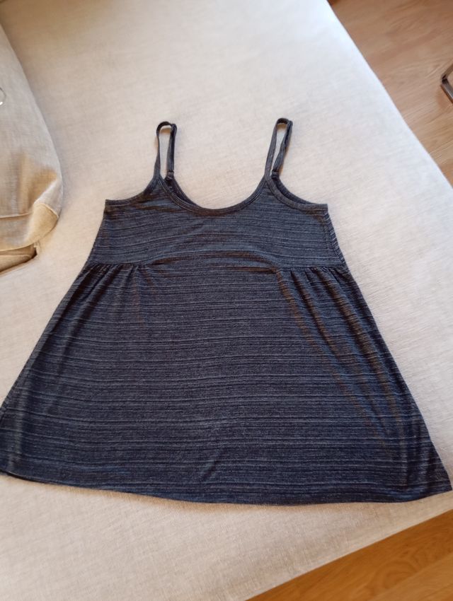 Camiseta Ichi gris - Tirantes regulables