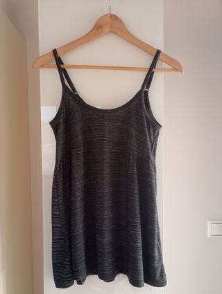 Camiseta Ichi gris - Tirantes regulables 