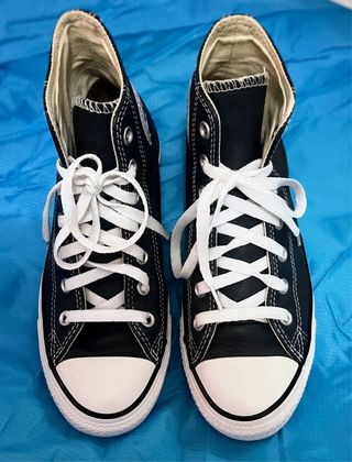 Botas Converse de piel AZUL  T- 39