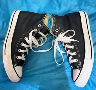 Botas Converse de piel AZUL  T- 39