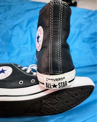 Botas Converse de piel AZUL  T- 39