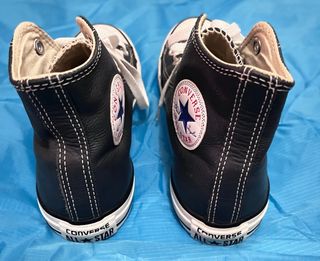 Botas Converse de piel AZUL  T- 39