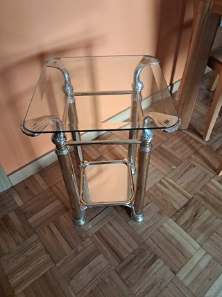 Mesa cristal moderna - 60cm