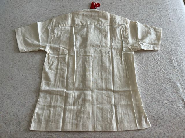 Camicia Guayabera in lino beige