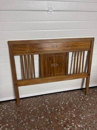 Cama completa madera antiguo