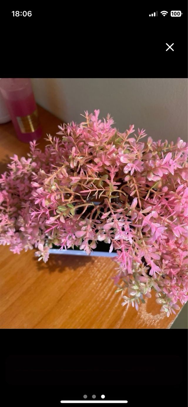 Bonsái artificial rosa