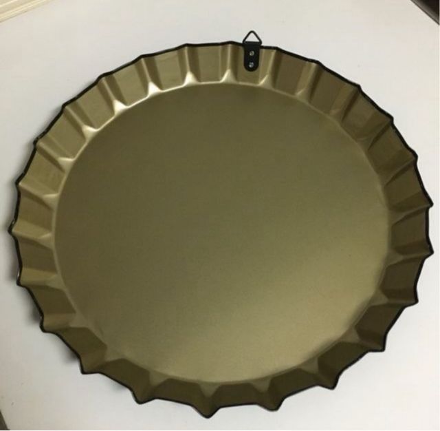 Chapa metálica cerveza - 35cm