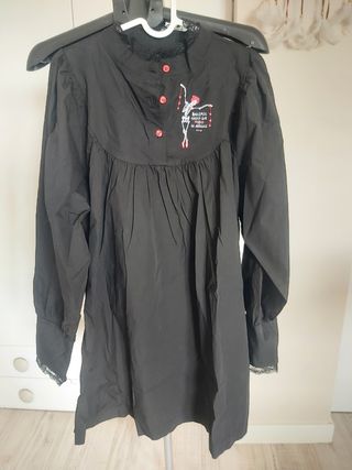 Vestido negro Aire retro L - Bailemos