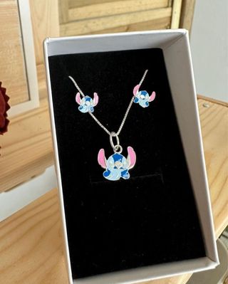 Juego Joyas Stitch Plata 925