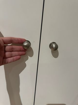 6 Pomos puerta acero inoxidable