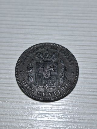10 céntimos 1878 Alfonso XII ¡¡¡Sin Circular!!!