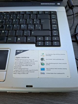 Portátil Acer Aspire 1692 WLMi