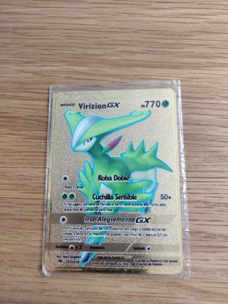 4 cartas Pokémon doradas 