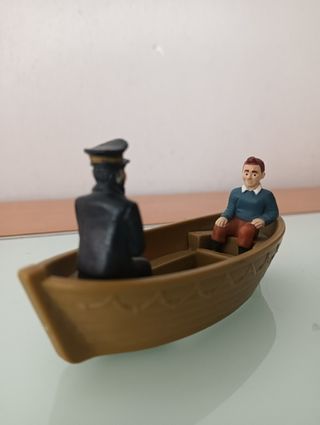 Barco Tintín y Haddock figura 
