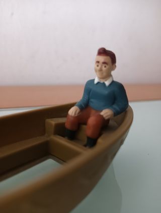 Barco Tintín y Haddock figura 