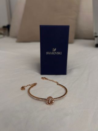 Pulsera Swarovski dorada