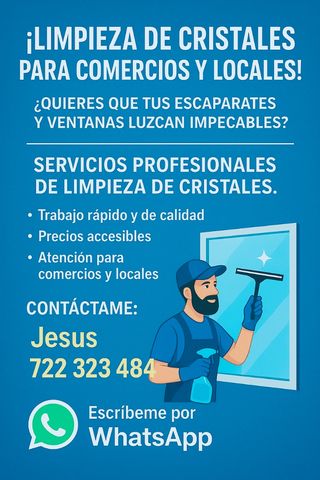Quieres que tus escaparates y ventanas esten impe

