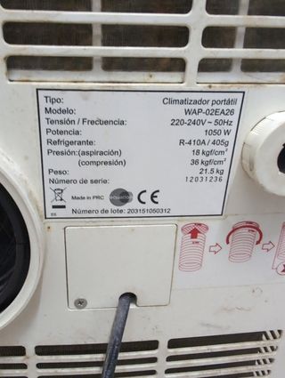 Climatizador portátil Equallon