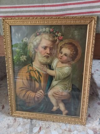 Cuadro San José y Niño Jesús