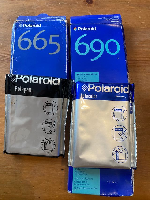 Polaroid 665 & 690 - pellicole scadute