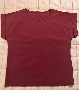 Maglia maniche corte bordeaux