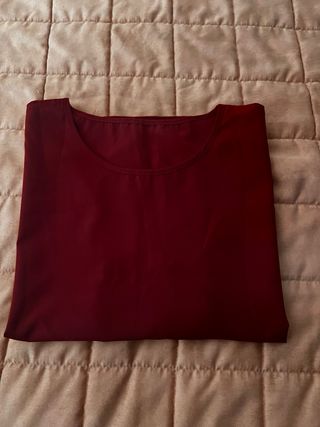Maglia maniche corte bordeaux