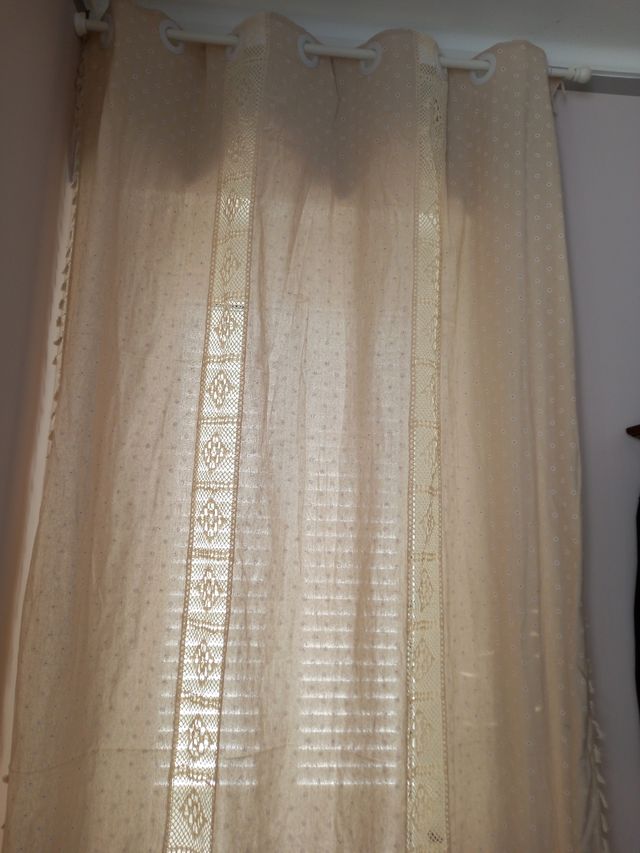 Tende beige pizzo - nuove